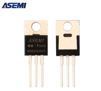 肖特基二極管MBR20200CT，ASEMI品牌